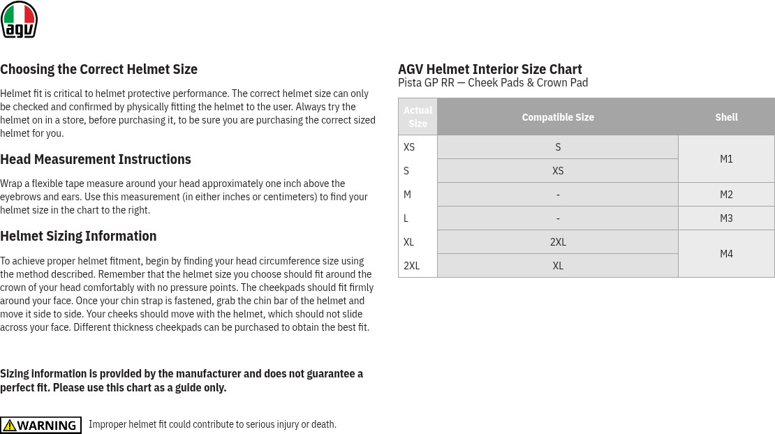 AGV Pista GP RR Helmet Liner Gray/Cyan Large - Image 3