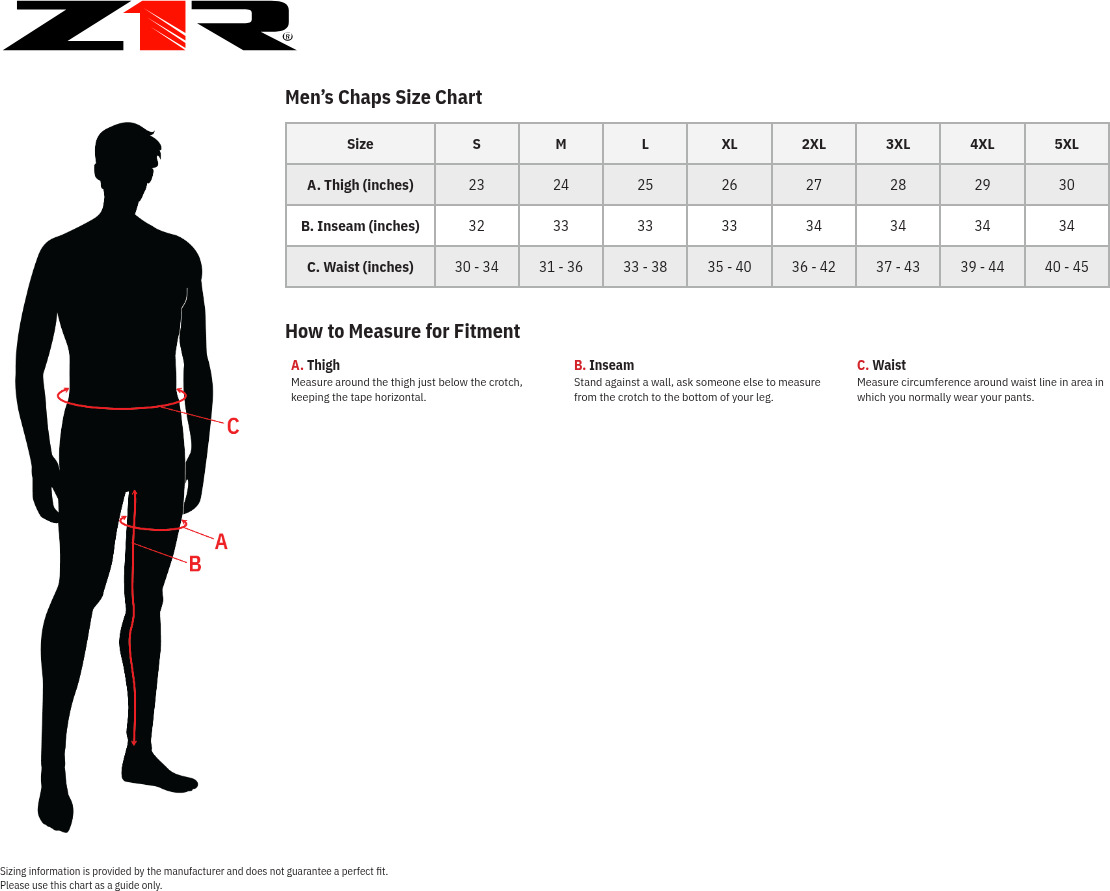 Z1R Sabot Chaps Black Medium Men's - Image 4