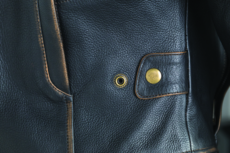 Kuryakyn Dame Vintage Leather Jacket Black Womens Small - Image 10