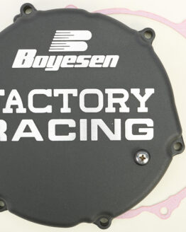 Boyesen Factory Racing Clutch Cover Black Aluminum Fits 93-02 Kawasaki KX250