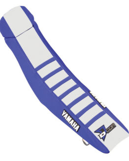 D'Cor Blue/White Seat Cover w/ Blue Ribs Fits 14-19 Yamaha WR YZ
