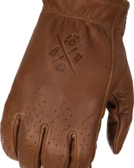 Highway 21 Louie Perforated Gloves Brown 2X-Large Men's