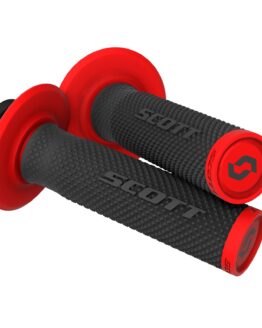 Scott SX II Lock-On Grips Black/Red with Cam Set One Size