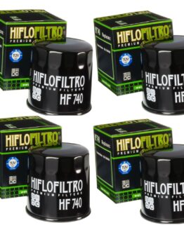 HF740 Oil Filter - Black - 4 Pack
