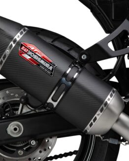 Yoshimura AT2 Slip-On Exhaust SS/CF for Suzuki SV650 2017-2024