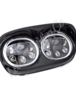Letric Lighting 5.75" Dual LED Headlight with Halo for Road Glide