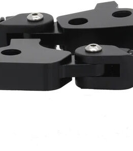 FLO Motorsports MX Style Adjustable Lever Set Black For 21-23 Harley FLH/FLT