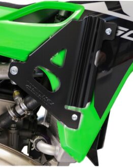 Works Connection Radiator Brace Set Black Kawasaki KX450 2024-2025
