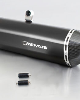 Remus Black Hawk Slip On Exhaust Black For 08-12 BMW F650GS E8GS 52kW