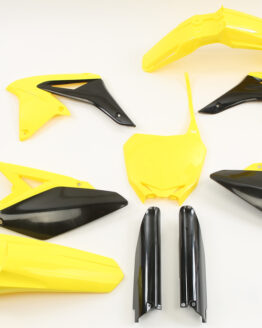 Acerbis Full Plastic Kit Yellow/Black 9pc Fits 2010-2018 Suzuki RMZ250
