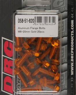Aluminum Flange Bolts Gold M6X20mm 20/Pk