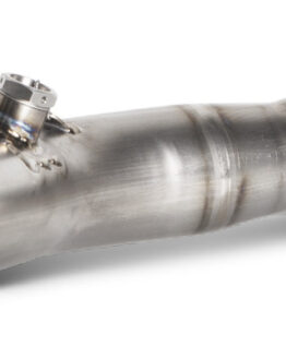 Akrapovic Titanium Link Pipe Silver Fits 17-21 Yamaha FZ-10 MT-10