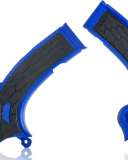 Acerbis X-Grip Frame Guards Blue/Black Plastic Fits 16-18 Yamaha YZ250/450F/X