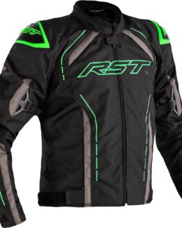 RST S1 CE Textile Jacket Black/Grey/Neon Green Small