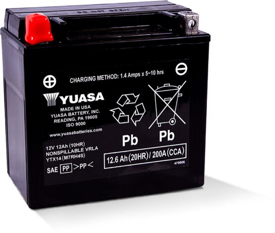 YTX14 AGM Factory Activated Maintenance Free Battery - Image 2