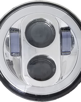 5 3/4" LED Headlight With Full Halo Chrome