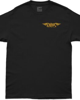 DBK Goldwings Tee Black XL Men's Short Sleeve Shirt