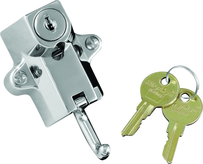 Kuryakyn Universal Helmet Lock Chrome 7/8in-1-1/4in Mount