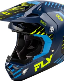 Fly Racing Youth Formula CP Slice Helmet Navy/Hi-Vis/White YL