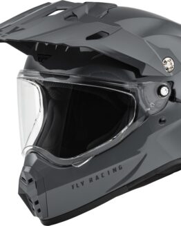 Fly Racing Trekker Solid Helmet Grey Small