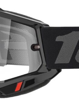 100 Percent Accuri 2 Enduro Moto Goggles Black Clear Lens