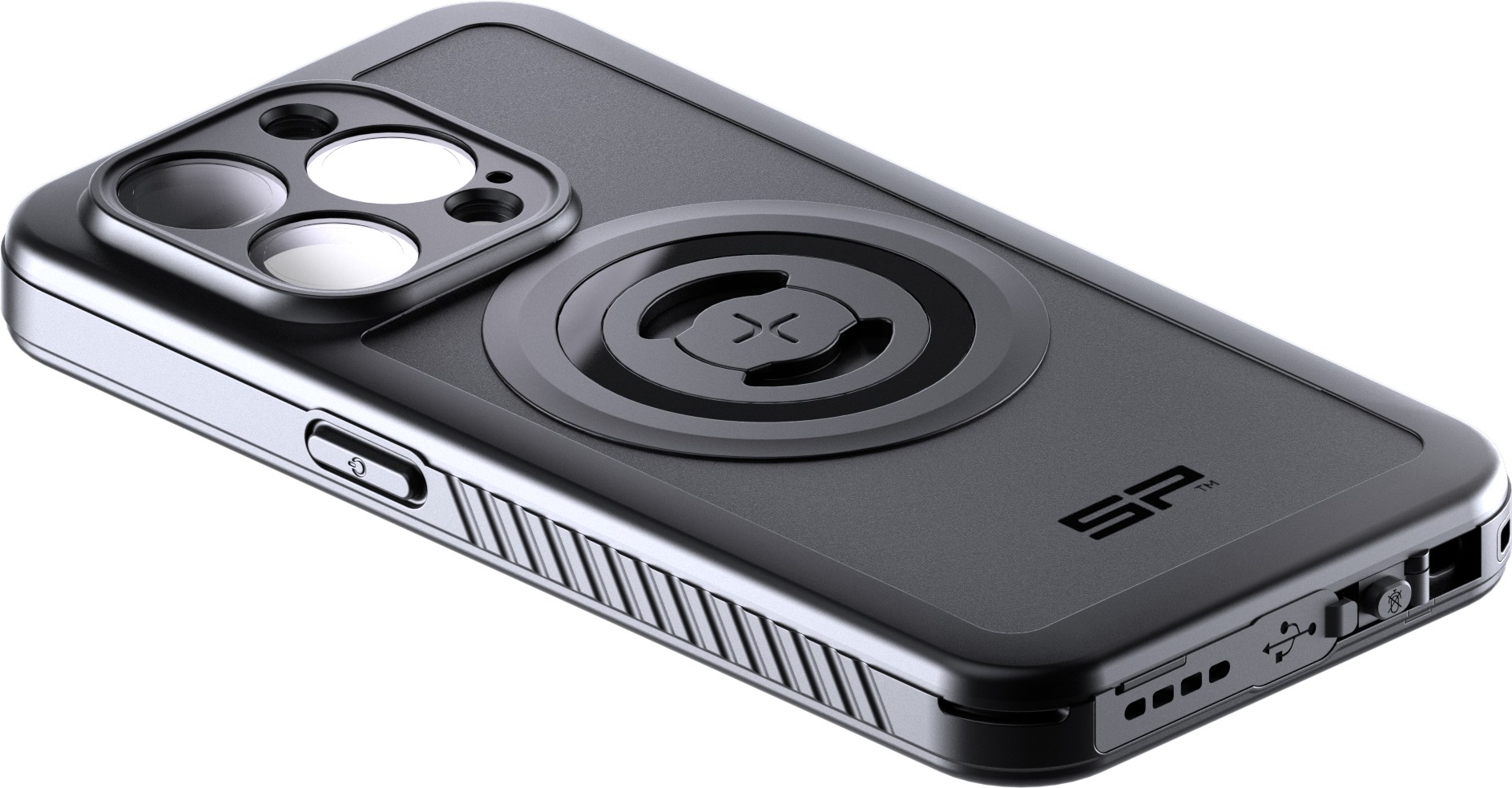 SP Connect Xtreme SPC+ Case for iPhone 15 Pro Black - Image 3