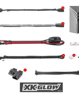 XKGLOW 7 Color LED Accent Light Kit with Remote for Motorcycle/ATV
