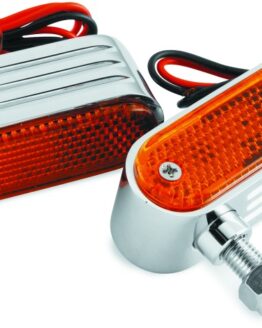 BikeMaster Marker/Side Lights 5/16in Mount Dual Bulb Amber