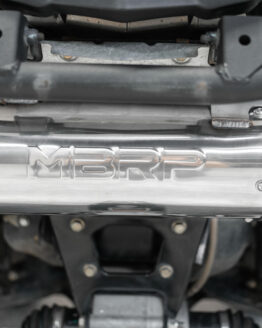 MBRP 5" Performance Slip-On Exhaust Muffler Silver Fits 15-22 Outlander