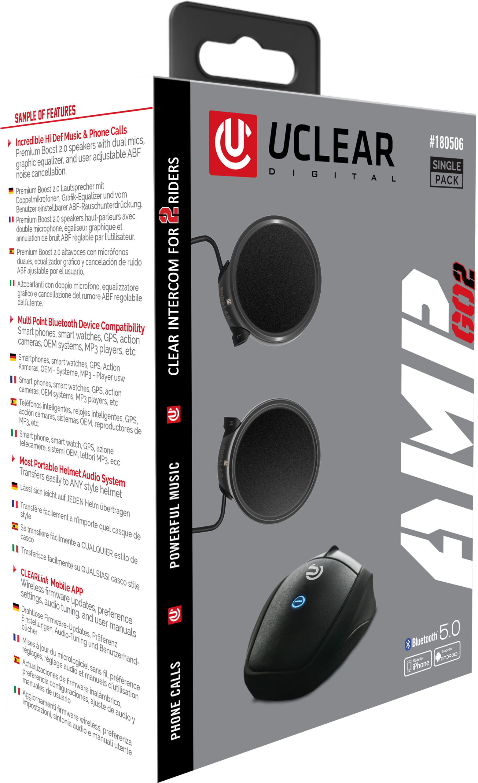 UCLEAR AMP GO2 Bluetooth 5 Communicator - Image 5