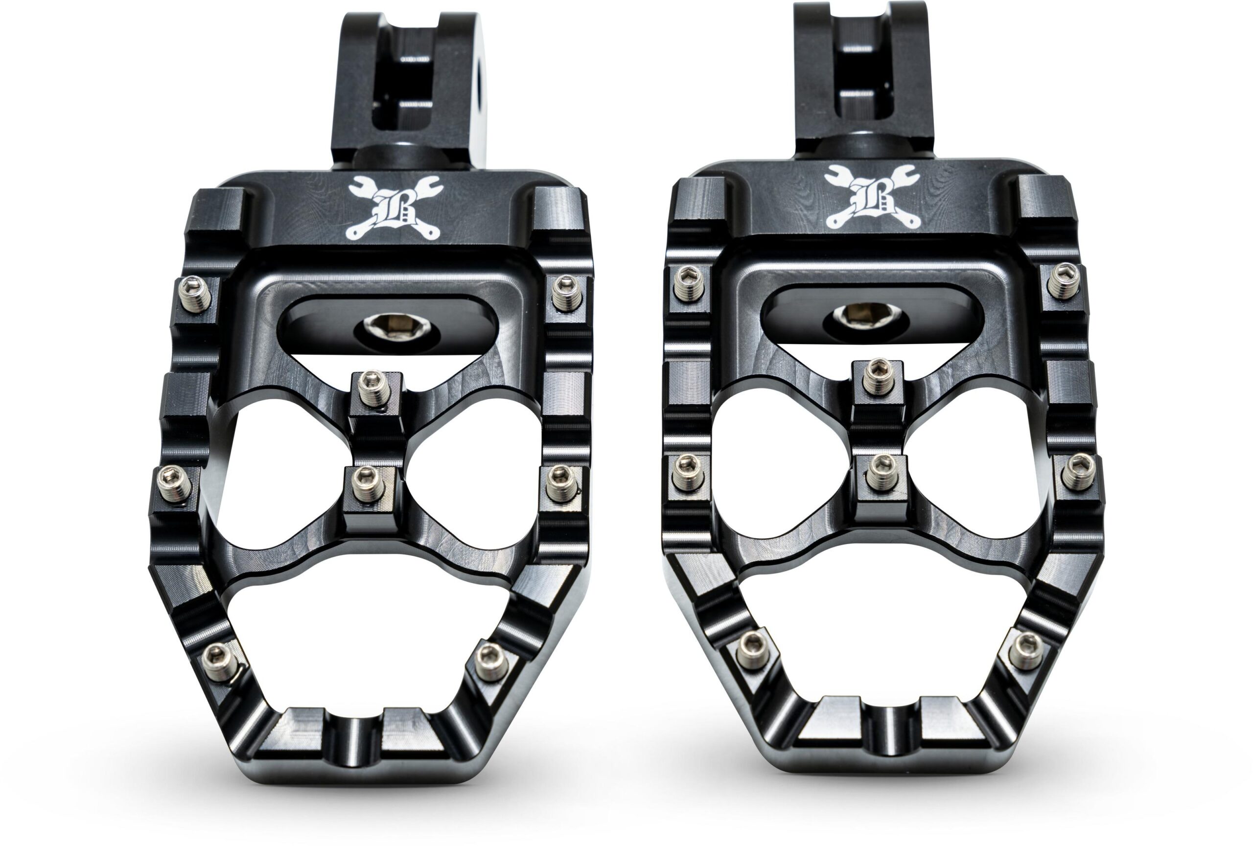 Burly Brand MX-Evolution Passenger Pegs Black For Harley M8 Softail - Image 4