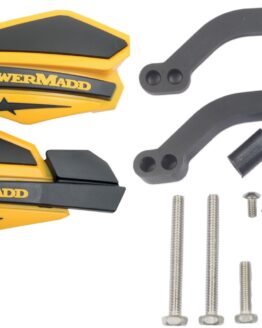 Powermadd Yellow Black Star Handguard Kit with MC/ATV Mounts