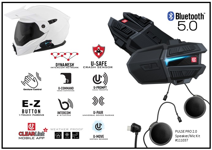 UCLEAR Motion Infinity Dual Bluetooth Helmet Communicator System - Image 7