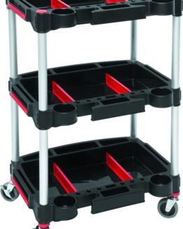 BikeMaster Multi Purpose Work Cart Three Level Shop Tool Cart