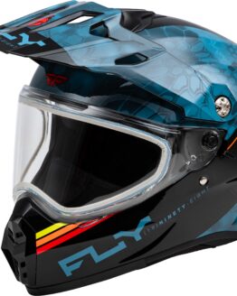 Fly Racing Trekker CW Conceal Helmet 2X Slate/Black/Red Dual Shield