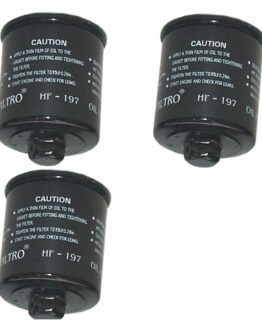 HF197 Oil Filter - Black - 3 Pack