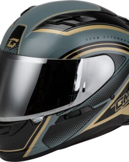 GMAX FF-98 Aftershock Helmet Grey/Metallic Gold 2X-Large