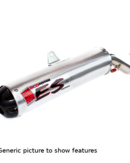 Big Gun ECO Series Slip-On Exhaust Silver Fits 03-14 LTZ400 03-06 KFX400