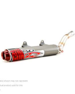 Big Gun EVO R Aluminum Slip-On Exhaust Silver/Red Fits 03-14 Suzuki LTZ400