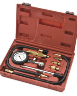 BikeMaster Cylinder Compression Tester with 10/12/14mm Adaptors