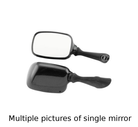 Carbon Fiber Look Replacement Mirror - Right