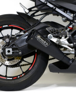 Brock's Alien Head 2 Black Full Exhaust Fits 15-18 BMW S1000RR