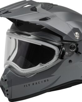 Fly Racing Trekker CW Solid Helmet Electric Shield Grey Medium