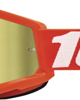 Strata 2 Orange Junior Goggles - Gold Mirror Lens