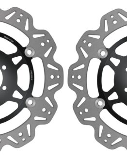 VEE Style Brake Rotors - Black Center Front Set