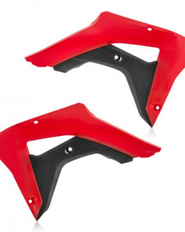 Acerbis Red/Black Radiator Shrouds Plastic Set Fits 17-18 Honda CRF450RX