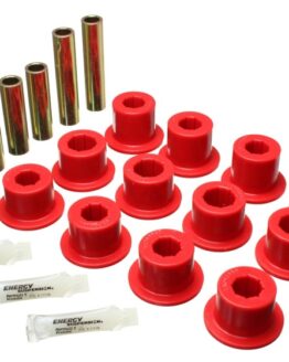 Red Rear Leaf Spring Shackle Bushing Set For 07-21 Toyota Tundra