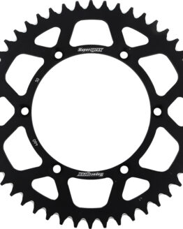 Supersprox 50T Aluminum Rear Sprocket Black 520 Fits 82-17 Kawasaki Suzuki
