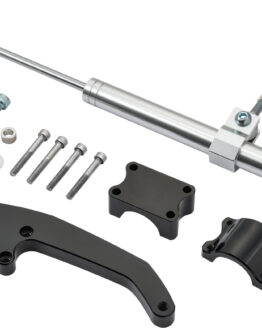 HardDrive Steering Damper Silver For 17-Up Harley FLT Models