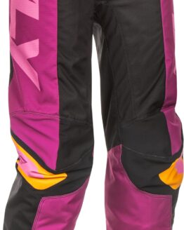 Fly Racing Women's F-16 Pants Black/Mauve/Yellow 13/14